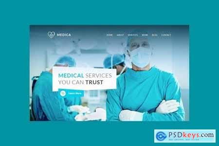 Medica - Hero Banner Web Page Template