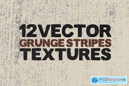 Vector Grunge Stripes Textures x12