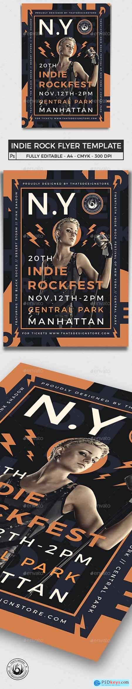 Indie Rock Flyer Template V7 25383563