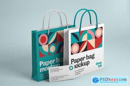Paper Bag & bcard branding mockup 4433984