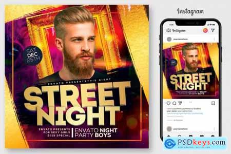 Street Night Party Flyer 4444983