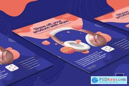 Digital Products Sale Flyer PSD Template
