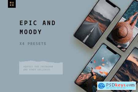 4 Cinematic Lightroom Presets Pack 3861371