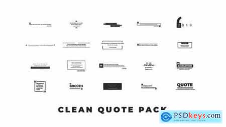 Videohive Clean Quotes For Premiere Pro 23485104