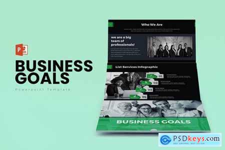 Business Goals Powerpoint Google Slides and Keynote Templates
