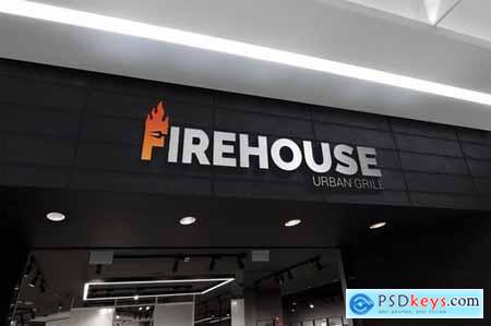 Letter F Fire Grill Logo