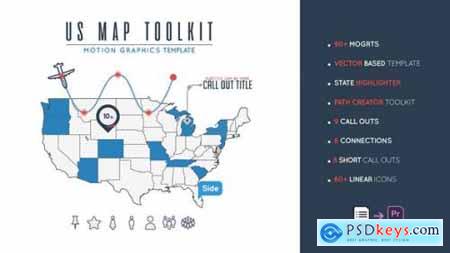 Videohive Us Map Toolkit 23670313