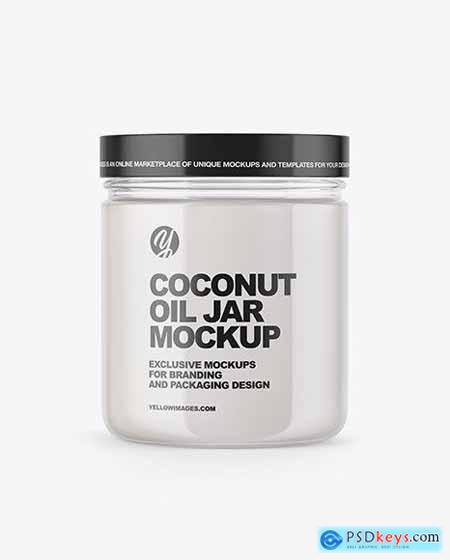 Clear Cosmetic Jar Mockup 53544