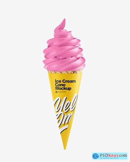 Ice Cream Cone Mockup 53569