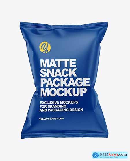 Matte Snack Bag w- Tape Mockup 53537