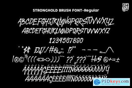 STRONGHOLD Brush font 4456701