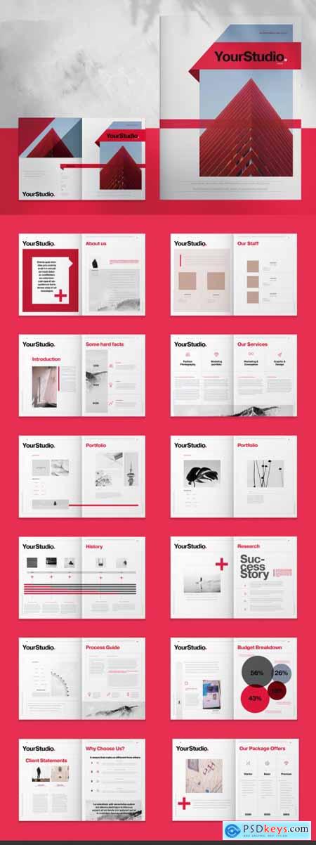 Red Business Brochure Layout 256061182