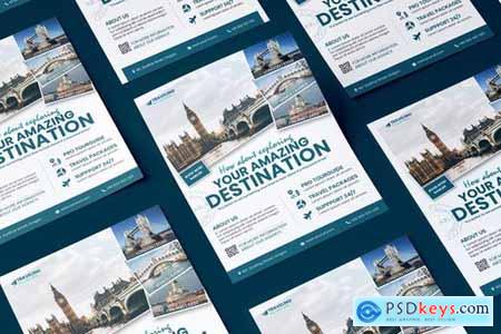 Travel A5 Business Flyer DL Rackcard Flyer and Poster PSD Templates