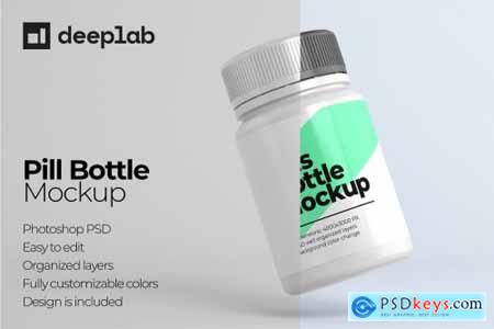 Medical Pill Bottle Mockup - 11 set 4429056