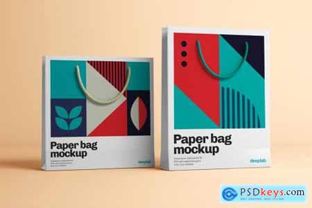 Paper Bag Mockup - 10 Sets 4429120