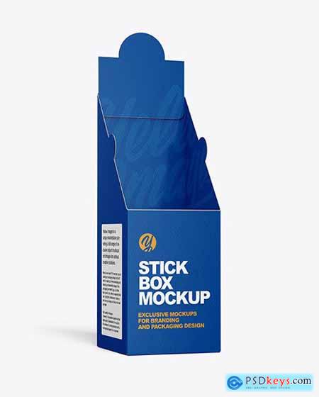 Paper Box with Snack Sticks Mockup 53607