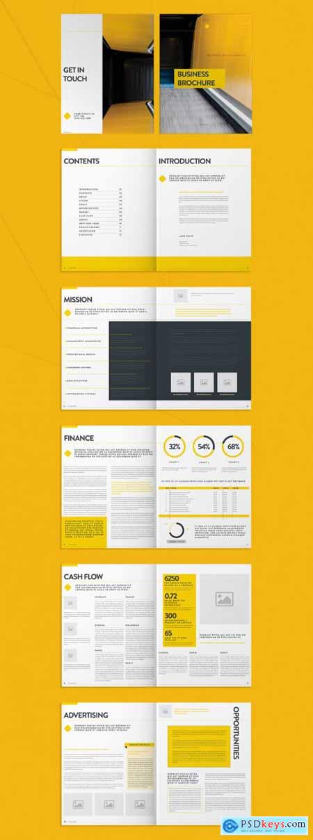 Yellow Business Brochure Layout 274125500