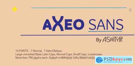 Axeo Sans Complete Family