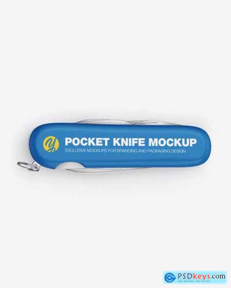 Matte Pocket Knife Mockup 53784