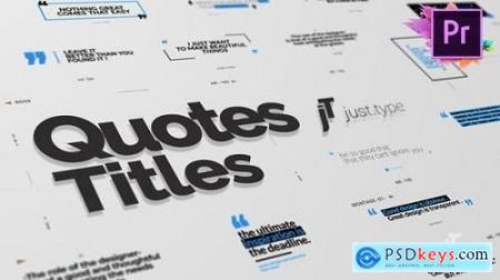 Videohive Just Type Quote Titles For Premiere Pro MOGRT 24063163