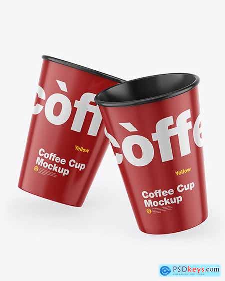 Glossy Coffee Cup Mockup 53540