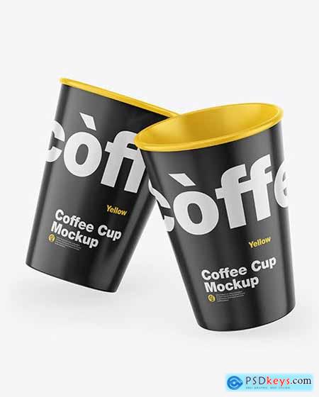 Glossy Coffee Cup Mockup 53540