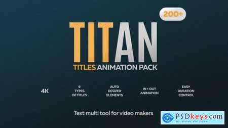 Videohive Titan Titles Animation Pack for Premiere Pro 24975306