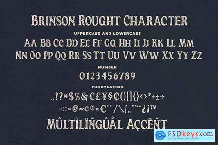 Brinson Rought - Vintage Serif Font