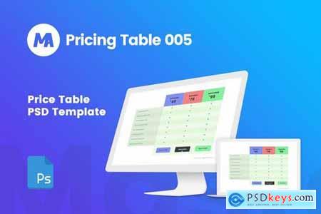 MA - Pricing Table 005