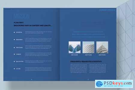 Blue Architecture Brochure Layout 4493032