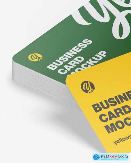 Stack of Business Cards Mockup 54671