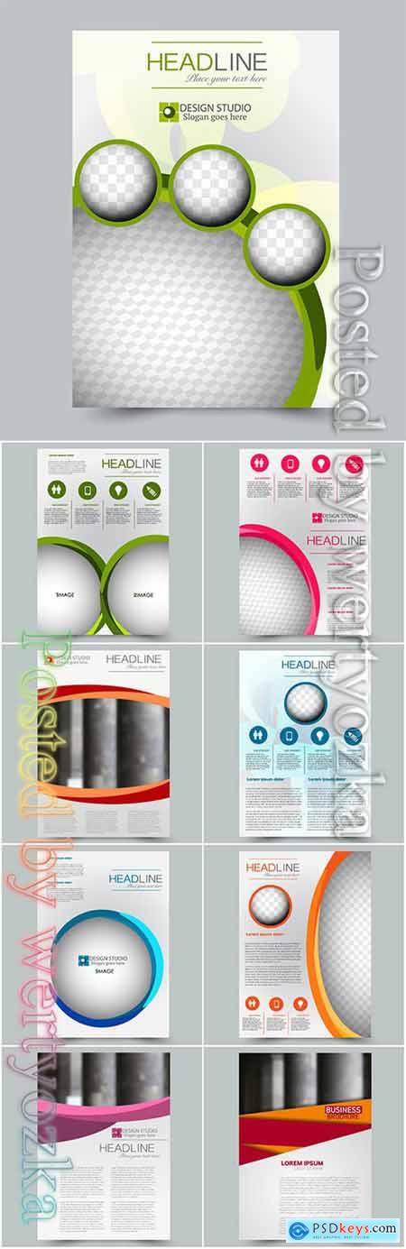 Business vector template for brochure
