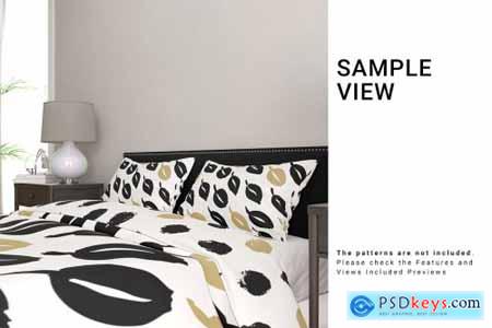 Bed Linen with Tailored Bed Skirt 3950962