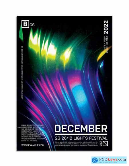 Abstract Retro Futuristic Poster Layout 317119256
