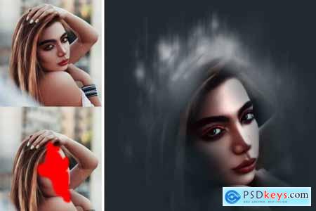 3D Focus Art Effect Photoshop Action 4449686