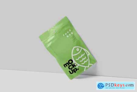 Foil Paper Stand Up Packaging Pouch Mockups