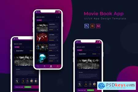 Movie Book - App Design Template