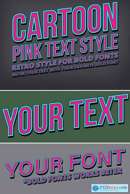 Download Pink Retro Comic Text Effect Mockup 317757195 » Free ...