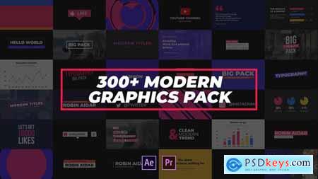 Videohive 300+ Modern Graphics Pack 24262002
