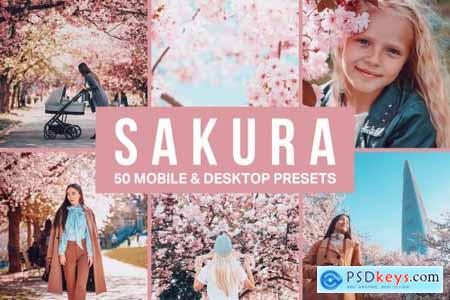 50 Sakura Pink Lightroom Presets and LUTs 4498892