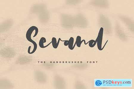 Sevand - The Handbrushed Font