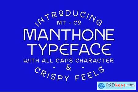 Manthone Typeface
