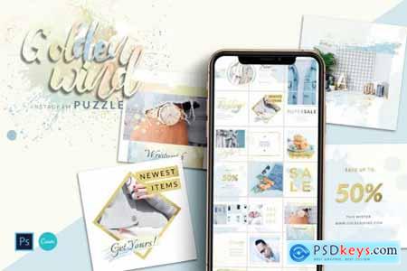 Wind Instagram Puzzle Canva & PS 4458401