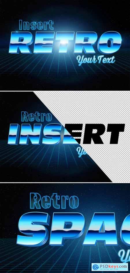 Retro Style Text Effect Mockup 318694085