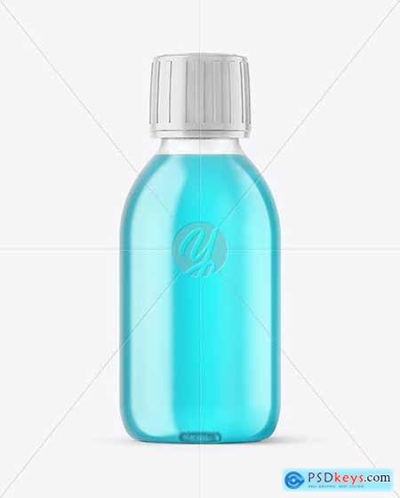 Clear Plastic Bottle Mockup 54655