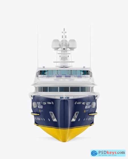 Yacht Mockup - Front View 54684