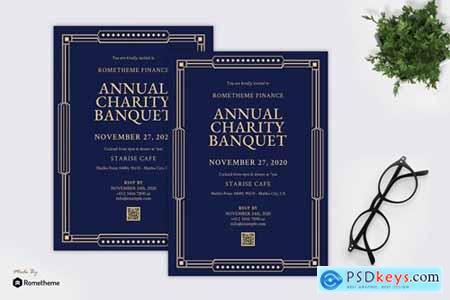 Annual Charity - Gatsby Theme Party Flyer RB