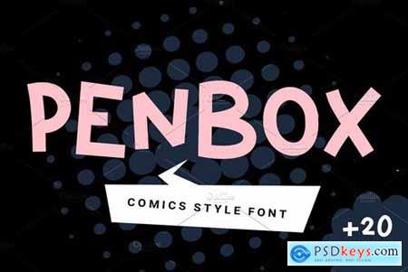 Penbox comics style font 4518639