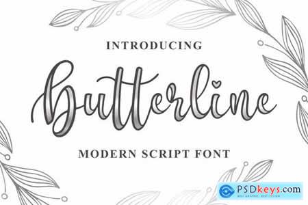 Butterline - Modern Script Font