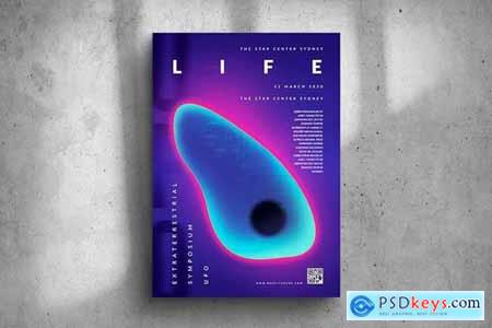 Extraterrestrial Life Symposium Big Poster Design